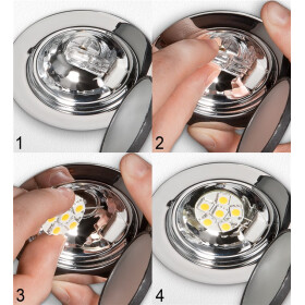 LED Strahler 1,5W G4, ersetzt 15W warm-weiß, nicht dimmbar Elektronik Leuchtmittel Goobay 30590