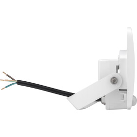 Goobay LED-Außenstrahler, 10 W, Slim Design, mit Bewegungsmelder, Weiß, 0.3 m - moderne Lichtlösung mit PIR-Sensor für Hauseingänge, Garagen, Carports & Zugangswege