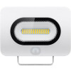 Goobay LED-Außenstrahler, 20 W, Slim Design, mit Bewegungsmelder, 20 W, Weiß, 0.3 m - moderne Lichtlösung mit PIR-Sensor für Hauseingänge, Garagen, Carports & Zugangswege