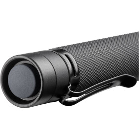 Goobay LED-Taschenlampe Zoom 120, Schwarz - ideal für Freizeit, Sport, Camping, Angeln, Jagd und Pannenhilfe