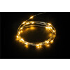 Goobay 2 x 20er LED-Silberdraht-Lichterkette, inkl. Timer - Stimmungsvolle Leuchtdekoration für den Innenbereich