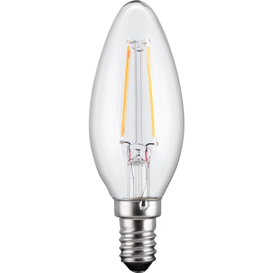 Goobay Filament LED Kerze 2,8 W - Sockel E14, ersetzt 24 W, warm-weiß, nicht dimmbar