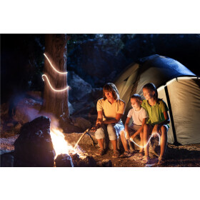 Goobay LED Outdoor Lichtband, 1 m - ideal für Outdoor Aktivitäten: Camping, Wandern, Festivals, Terrasse, Garten, etc.