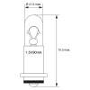 T1 Subminiatur Glühlampe 0,12W SM4s/4 (Sub Midget Flange) 1,5V (DC) 90mA Elektronik Goobay 9514