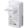 Analoge Zeitschaltuhr IP44, 3 Stk. im Karton, Weiß - präzise und einfache Steuerung von elektronischen Geräten, für den Außenbereich geeignet Elektronik Goobay 55548