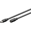 Goobay DC-Verlängerungskabel 2,5 mm, Schwarz, 3 m - zur Stromversorgung