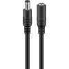 Goobay DC-Verlängerungskabel 2,5 mm, Schwarz, 3 m - zur Stromversorgung