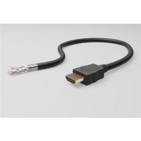 Goobay Series 1.4 High Speed HDMI™ Kabel mit Ethernet 90°, 1.5 m, Schwarz - HDMI™-Stecker (Typ A) > HDMI™-Stecker (Typ A) 90°