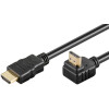 Goobay Series 1.4 High Speed HDMI™ Kabel mit Ethernet 90°, 1.5 m, Schwarz - HDMI™-Stecker (Typ A) > HDMI™-Stecker (Typ A) 90°