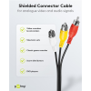Goobay Composite Audio Video Verbindungskabel, 3x Cinch, 1.5 m - 3x Cinch-Stecker > 3x Cinch-Stecker