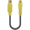 Goobay Video Kabeladapter, S-Video zu Composite, 0.2 m - Mini-DIN 4-Stecker (S-Video) > Cinch-Buchse