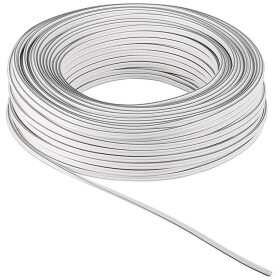 Goobay Lautsprecherkabel weiß CCA, 25 m - 25 m Rolle, Querschnitt 2 x 1,5 mm²