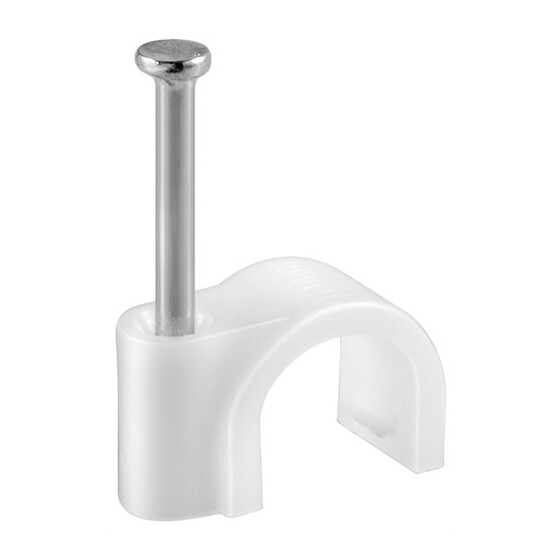 Goobay Kabelschelle, Weiß, 5.3 mm - max. Kabeldurchmesser: 4,0 mm