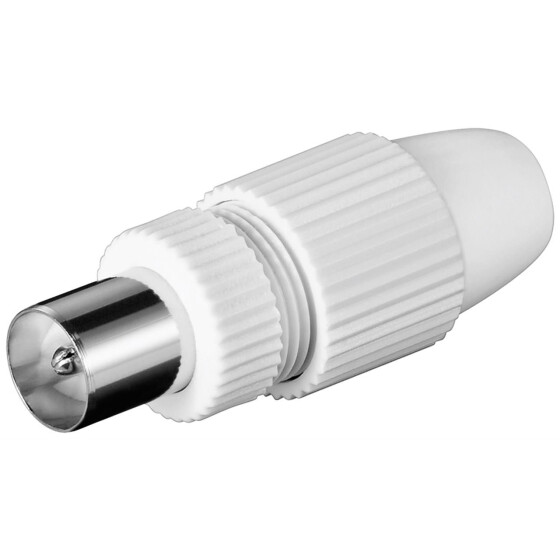 Goobay Koax-Quick-Stecker mit Klemmbefestigung, 1 Stk. - Kunststoff