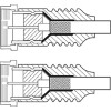 Goobay F-Quick SAT Antennenkabel (80 dB), 2x geschirmt, 2.5 m, Weiß - vergoldet, F-Stecker (Quick) > F-Stecker (Quick) (vollständig geschirmt)