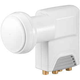 Universal Quattro LNB Weiß-Grau - digitaler SAT-LNB...
