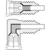 Goobay Gewinkeltes SAT Antennenkabel (80 dB), 2x geschirmt, 3.5 m, Weiß - F-Stecker (Quick) > F-Stecker (Quick) 90° (vollständig geschirmt)