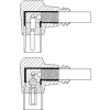 Goobay Gewinkeltes Antennenkabel (80 dB), 2x geschirmt, 3.5 m, Weiß - Koax-Stecker 90° > Koax-Buchse 90° (vollständig geschirmt)