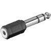 Goobay Kopfhörer Adapter, AUX Klinke 6,35 mm zu 3,5 mm, Klinke 6,35 mm Stecker (3-Pin, stereo) - Klinke 6,35 mm Stecker (3-Pin, stereo) > Klinke 3,5 mm Buchse (3-Pin, stereo)