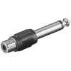Goobay Cinch Adapter zu Mono AUX Klinke 6,35 mm Stecker, Klinke 6,35 mm Stecker (2-Pin, mono) - Klinke 6,35 mm Stecker (2-Pin, mono) > Cinch-Buchse