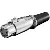 Goobay Mikrofonkupplung, 5 Pin, 5 Pin - mit vergoldeten Kontakten, Verriegelung und geschraubter Zugentlastung