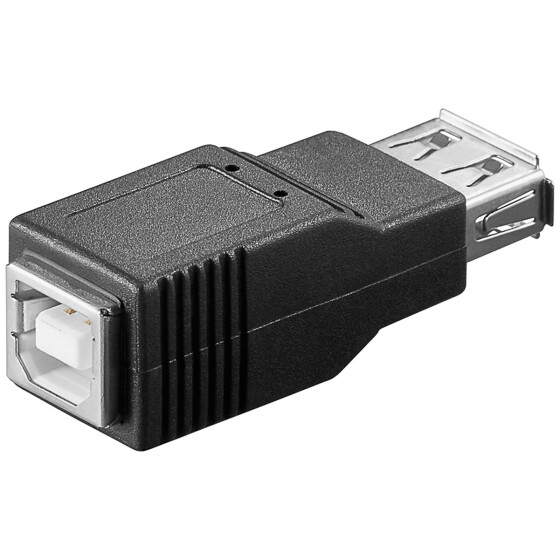 Goobay USB 2.0 Hi-Speed Adapter, USB 2.0-Buchse (Typ A) - USB 2.0-Buchse (Typ A) > USB 2.0-Buchse (Typ B)