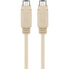 Goobay PS/2 Tastatur-/Maus-Kabel, 5 m, Grau - Mini-DIN 6-Stecker (PS/2) > Mini-DIN 6-Stecker (PS/2)