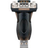 Goobay USB auf seriell RS232 Konverter/Adapter, Transparent - USB 2.0-Stecker (Typ A) > D-SUB/RS-232-Buchse (9-polig)