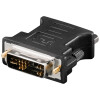 Goobay Analoger DVI-A/VGA Adapter, Schwarz - DVI-A-Stecker (12+5 pin) > VGA-Buchse (15-polig)