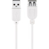 Goobay USB 2.0 Hi-Speed Verlängerungskabel, Weiß, 5 m - USB 2.0-Stecker (Typ A) > USB 2.0-Buchse (Typ A)
