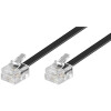 Wentronic Modularanschlusskabel, 3 m, Schwarz - RJ11/RJ14-Stecker (6P4C) > RJ11/RJ14-Stecker (6P4C)