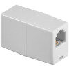 Goobay Telefon Adapter, Weiß - RJ11/RJ14-Buchse (6P4C) > RJ11/RJ14-Buchse (6P4C)
