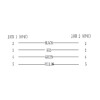 Goobay Telefon Adapter, Weiß - RJ11/RJ14-Buchse (6P4C) > RJ11/RJ14-Buchse (6P4C)