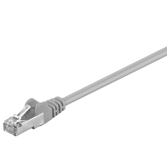 Goobay CAT 5e Patchkabel, F/UTP, Grau, 2 m - CCA Kupfergemisch