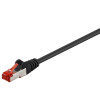 Goobay CAT 6 Patchkabel, S/FTP (PiMF), Schwarz, 30 m - LSZH halogenfrei, Kupfer