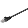Wentronic CAT 5e Patchkabel, U/UTP, Schwarz, 0.25 m - CCA Kupfergemisch