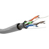 Goobay CAT 5e Netzwerkkabel, F/UTP, 100 m, Grau - CCA Kupfergemisch für SOHO Anwendungen, AWG 26/7 (stranded), PVC