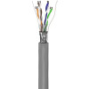Goobay CAT 5e Netzwerkkabel, F/UTP, 100 m, Grau - CCA Kupfergemisch für SOHO Anwendungen, AWG 26/7 (stranded), PVC