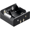 Goobay 2x D (Mono) Batteriehalter, Lötfahne (U), Schwarz - Lötfahne (U)