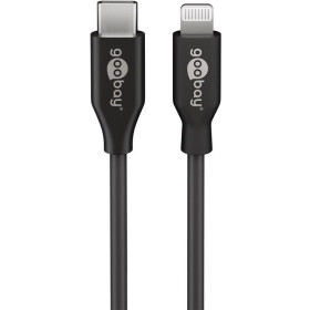 Goobay Lightning - USB-C™ Lade- und Synchronisationskabel, 0.5 m, Schwarz - MFi-Kabel für Apple iPhone/iPad Schwarz
