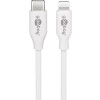 Goobay Lightning - USB-C™ Lade- und Synchronisationskabel, 2 m, Weiß - MFi-Kabel für Apple iPhone/iPad Weiß