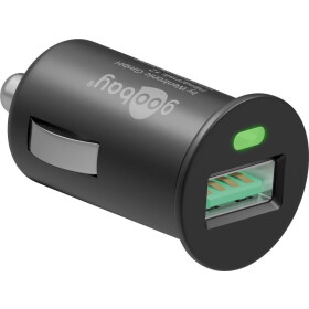 Goobay Quick Charge™ QC3.0 USB - Autoschnellladegerät, Schwarz - lädt bis zu 4x schneller als Standardladegeräte