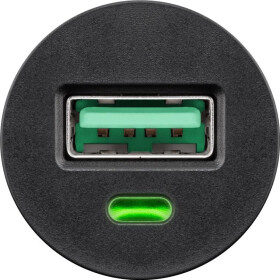 Goobay Quick Charge™ QC3.0 USB - Autoschnellladegerät, Schwarz - lädt bis zu 4x schneller als Standardladegeräte