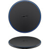 Goobay Kabelloses Schnellladegerät 10 W (schwarz), Schwarz, 1 m - flaches kabelloses Schnellladegerät für Smartphones mit Qi-Standard