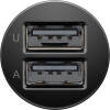 Goobay USB Type-C™ Auto-Ladeset 2,1 A, Schwarz, 1 m - Kfz-Ladeadapter mit 2 USB Ports und USB Type-C™ Kabel