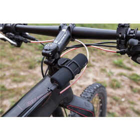 goobay Bike-Power 5.0 (5.000 mAh), Schwarz, 0.3 m - handliche Stab-Powerbank mit 5000 mAh zur Montage am Fahrradrahmen