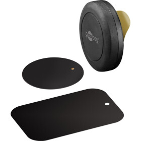 Goobay Universal Magnethalterung, selbstklebend, Schwarz...