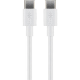 Goobay USB-C™ Lade- und Synchronisationskabel, 1 m, Weiß - für Geräte mit USB-C™ Anschluss,Weiß