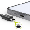 Goobay USB-C™ Lade- und Synchronisationskabel, 1 m, Weiß - für Geräte mit USB-C™ Anschluss,Weiß