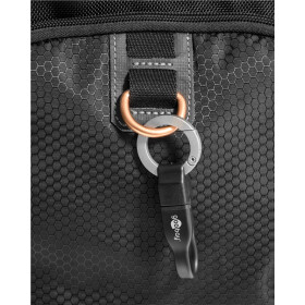 Goobay Micro USB Ladekabel, Schlüsselanhänger, Schwarz, 0.085 m - Schlüsselbund-Ladekabel, Schwarz